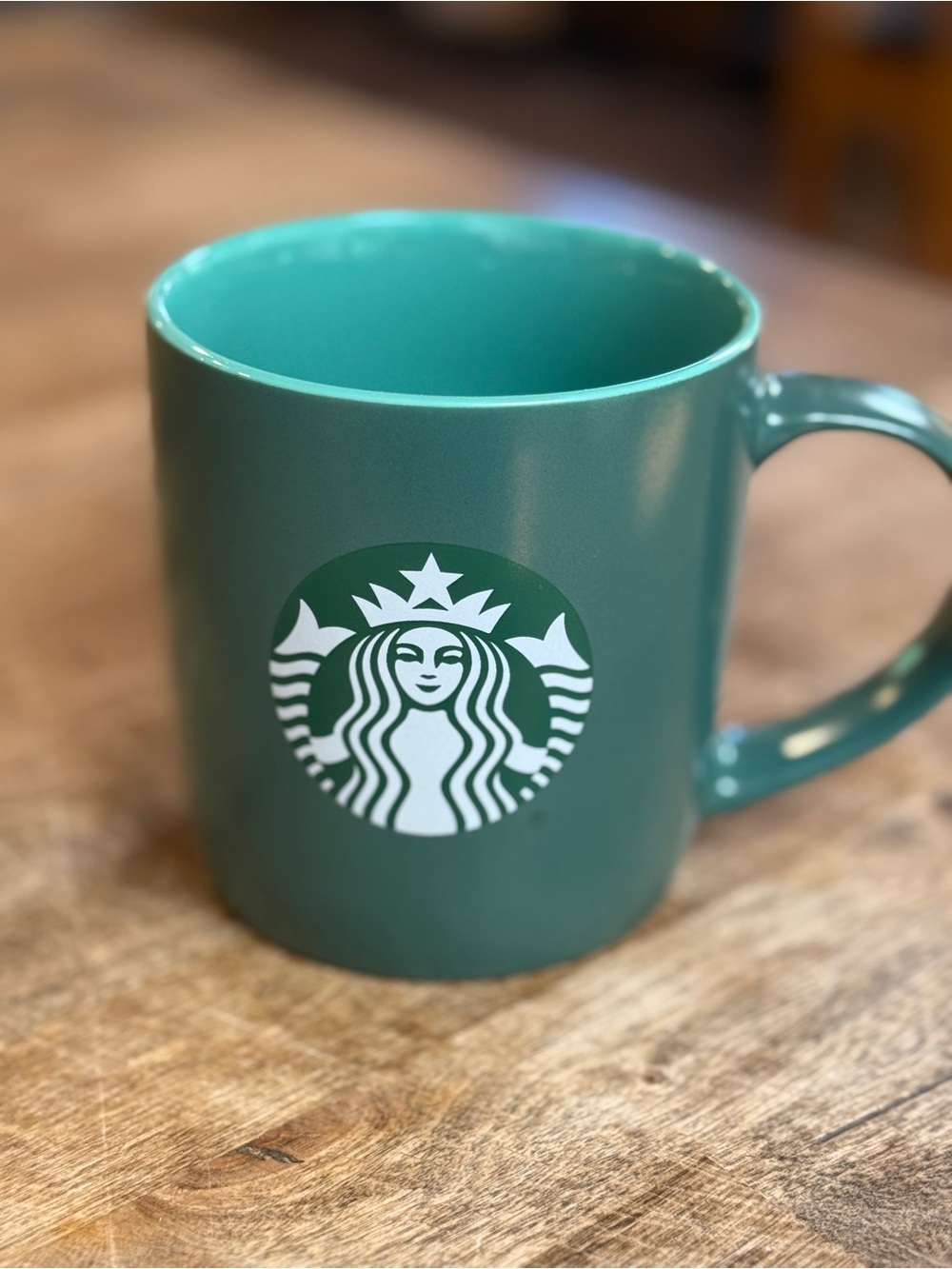 Starbucks 2021 Teal Seafoam Green 11 oz ceramic